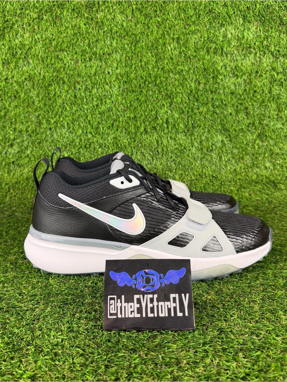 NEW Nike Air Zoom Diamond Elite Turf Baseball Black Grey FN4250-002 Men’s Sizes